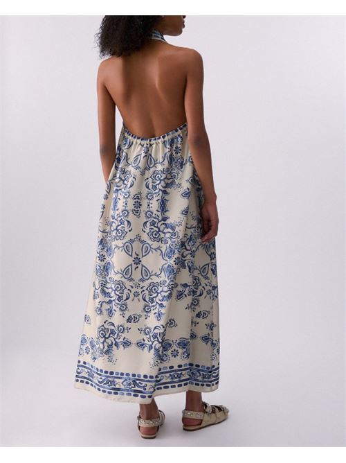 Abito lungo con stampa foulard Liu Jo | CA6332TS55.P9652